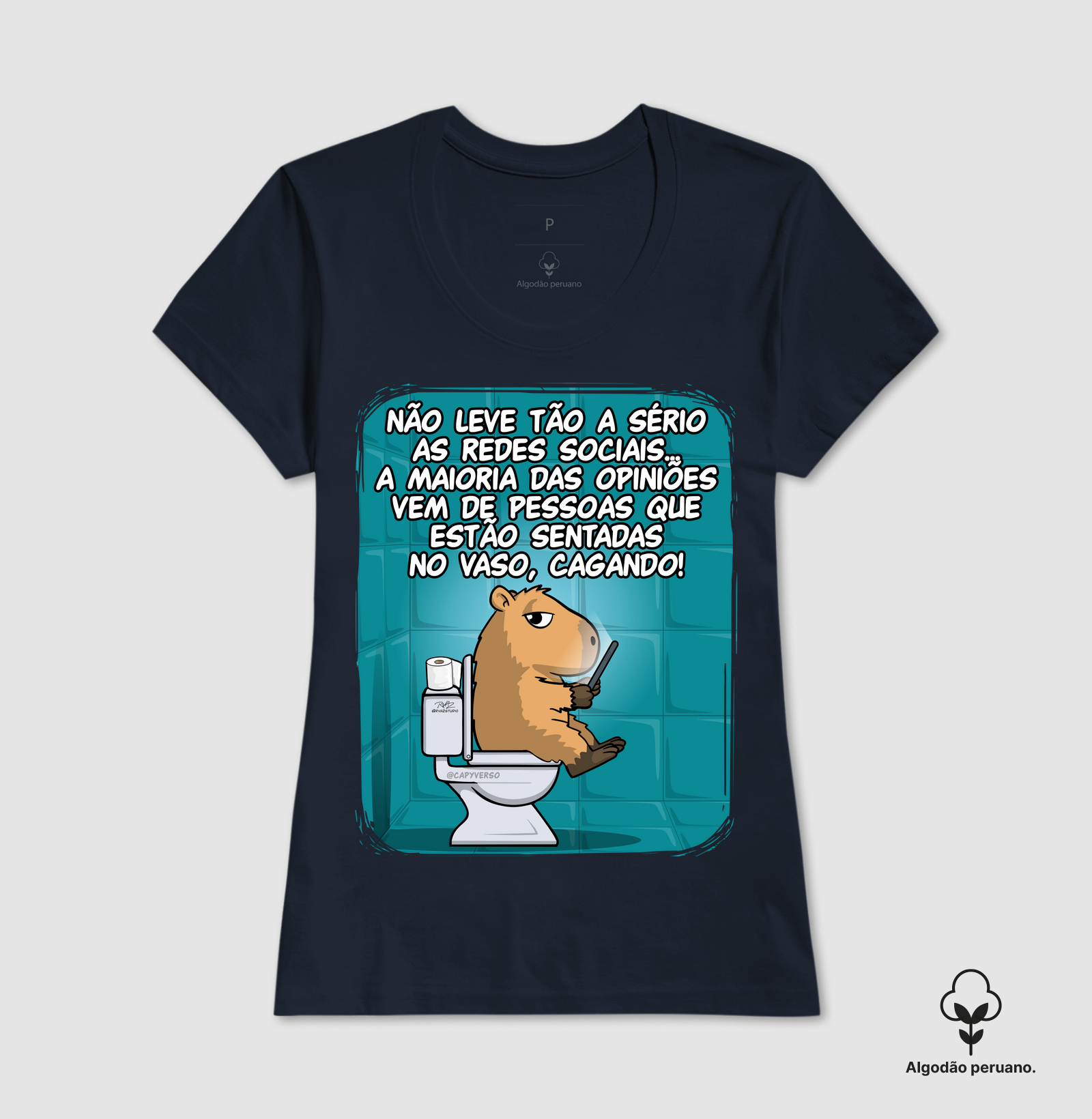 Camiseta Capivara Banheiro - Imagem 2