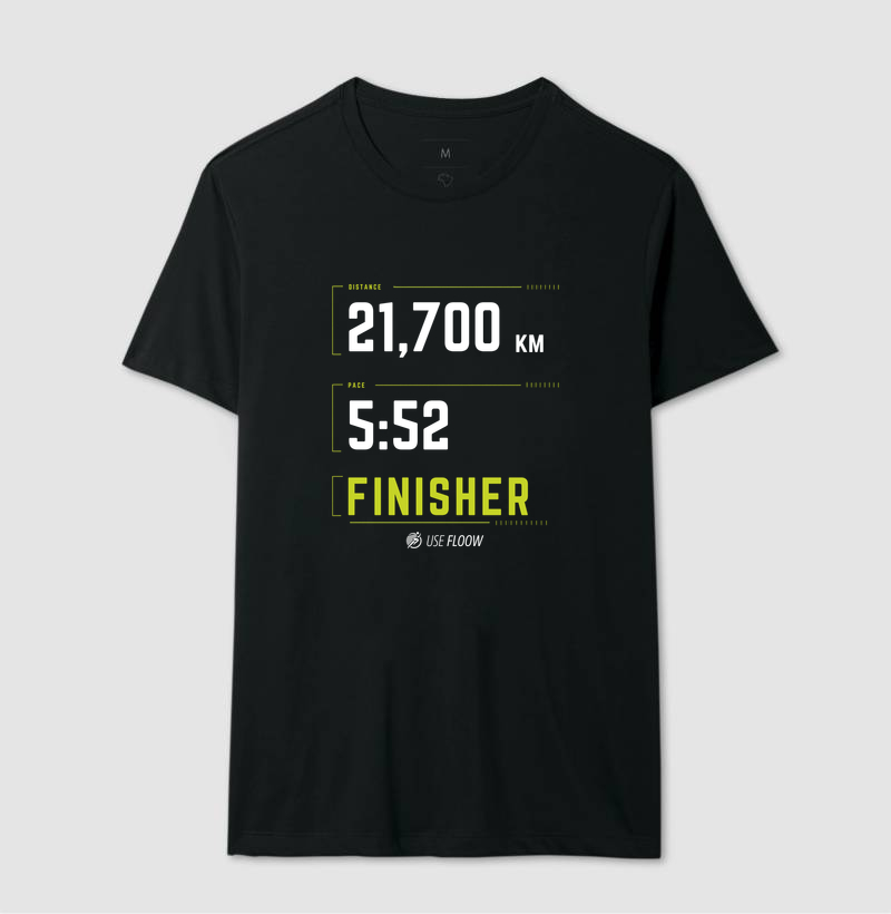 Camiseta Meia Maratona - Finisher 21,7 K Pace 5:52 - Imagem 2