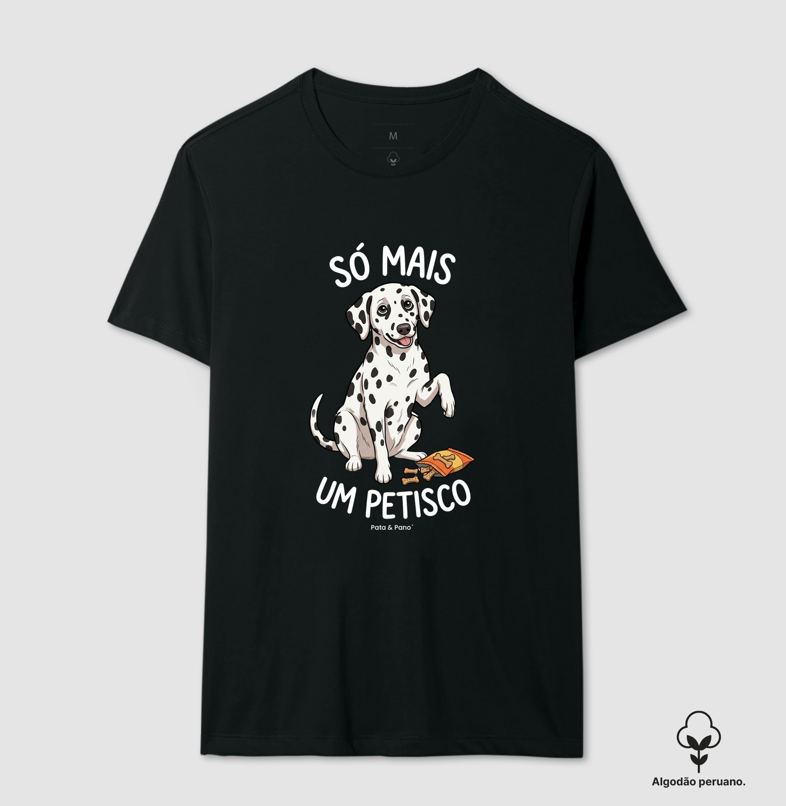 CAMISETA ALGODÃO PERUANO DALMATA PETISCO - Imagem 5