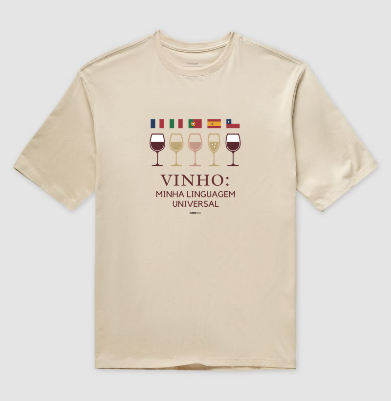Camiseta Vinho: Minha Linguagem Universal - Imagem 3