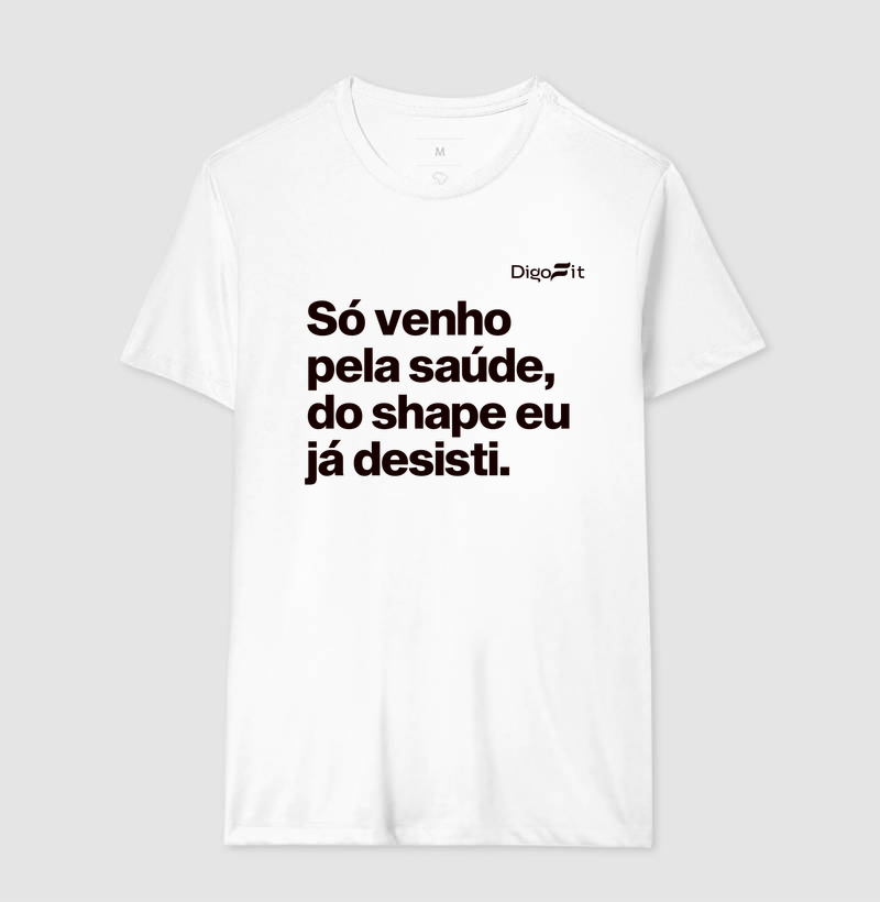 CAMISETA ACADEMIA SÓ VENHO PELA SAÚDE - Imagem 4
