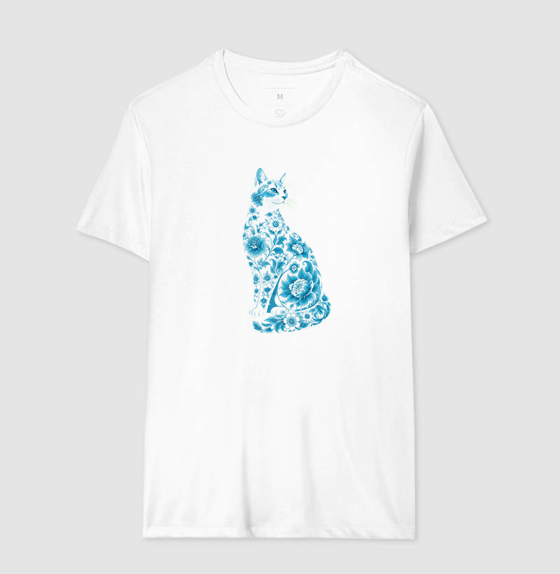 Gato Floral Azul - Imagem 4