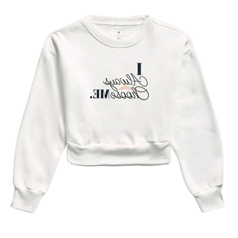 Always Choose Me - Cropped Moletom - Imagem 3