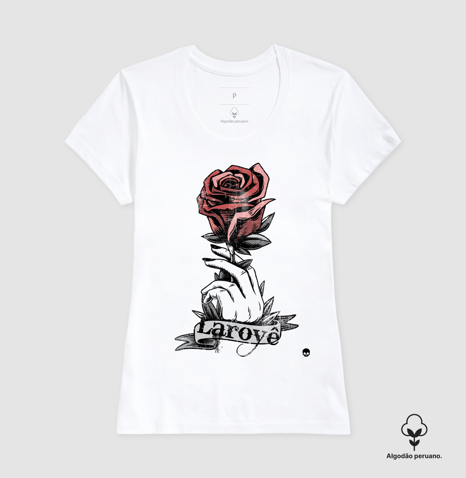 Camiseta Umbanda Laroyê Pombogira - Em Algodão Peruano - Imagem 6