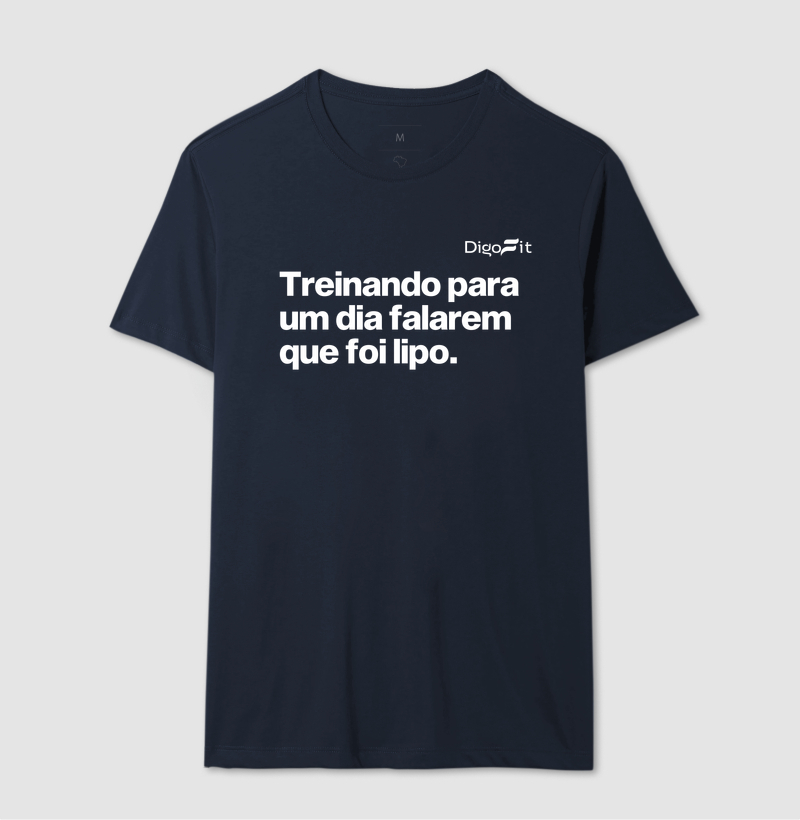 CAMISETA ACADEMIA TREINANDO PARA DIZEREM QUE FOI LIPO - Imagem 6