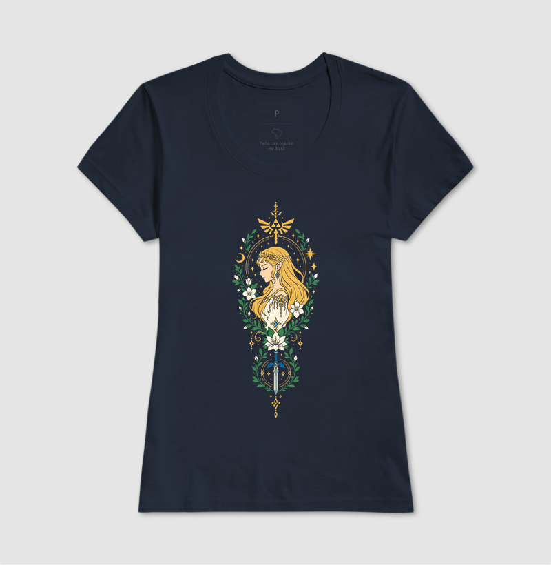 Zelda de Perfil – Moldura Floral - Imagem 5
