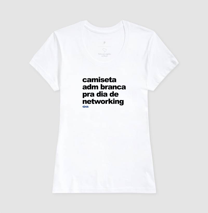 Camiseta branca para dia de networking - Imagem 3