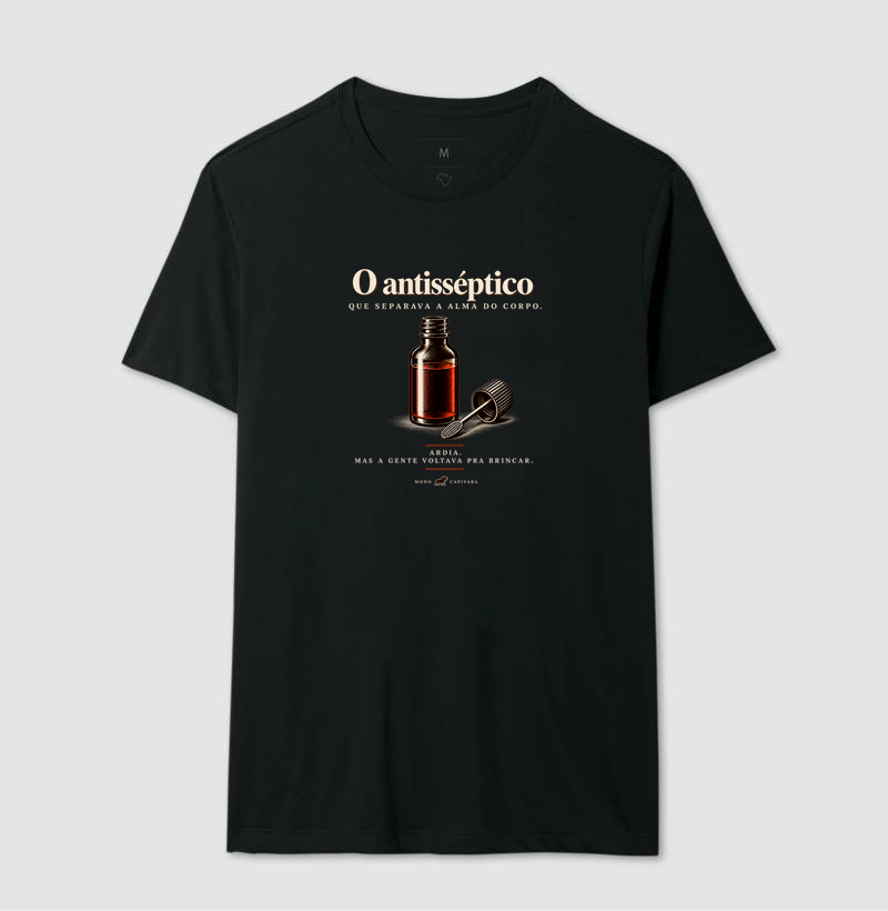 O ANTISSÉPTICO QUE SEPARAVA O CORPO DA ALMA - Modo capivara - Camiseta - Imagem 4