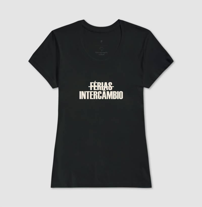 Camiseta Intercâmbio, Não Férias - Imagem 3