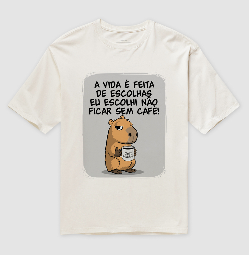 Camiseta Capivara Café - Imagem 4