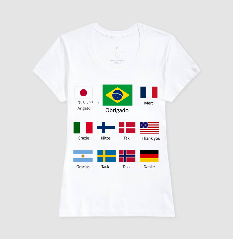Obrigado versão mundo letra preta - Imagem 3