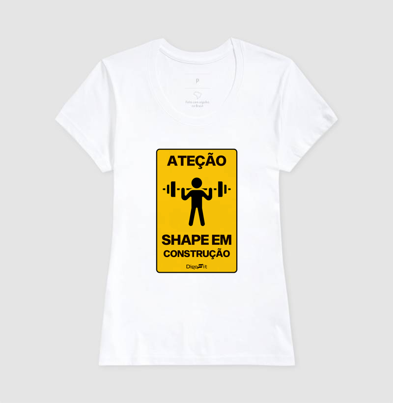 CAMISETA ACADEMIA SHAPE EM CONSTRUÇÃO - Imagem 5