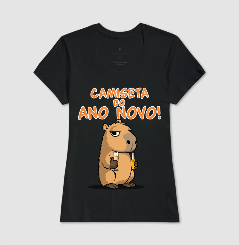 Camiseta Capivara Ano Novo - Imagem 3
