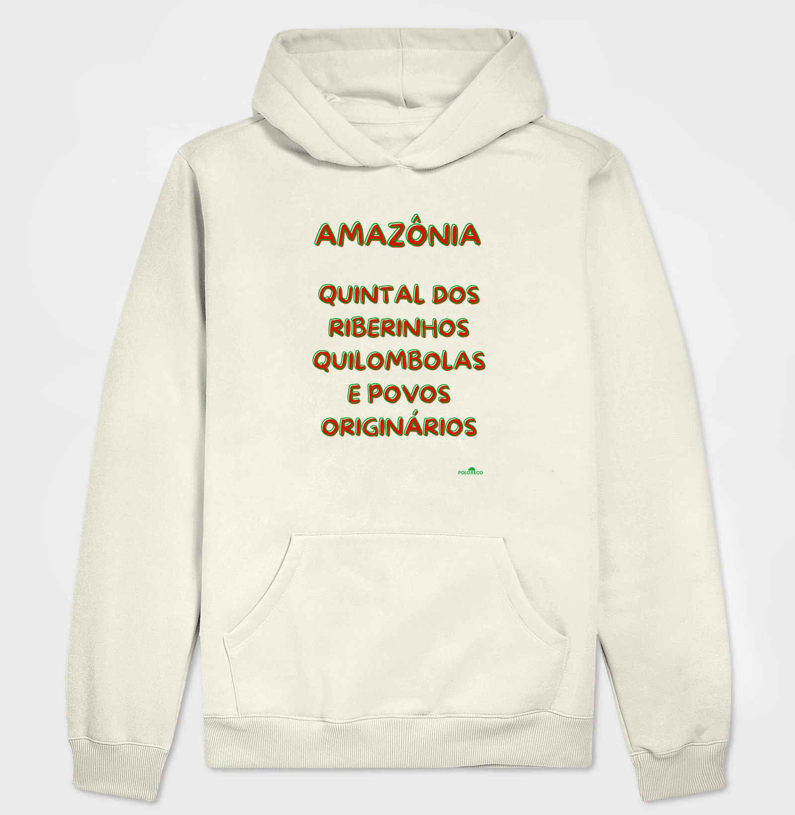 Hoodie Slim Amazônia quintal  dos Ribeirinhos, quilombolas e povos originários - Imagem 6