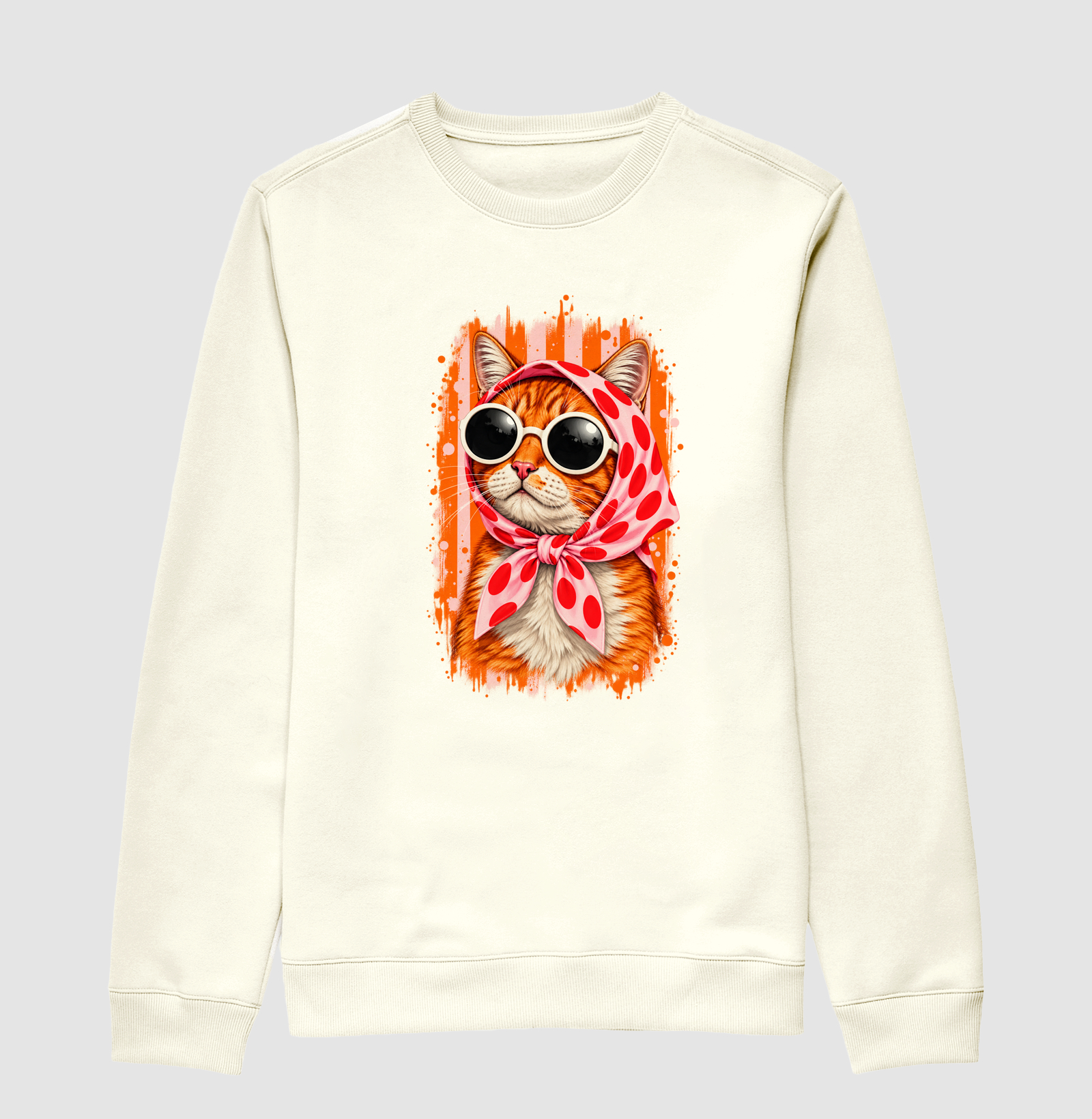Gato Fashion Retrô Laranja  - Imagem 2