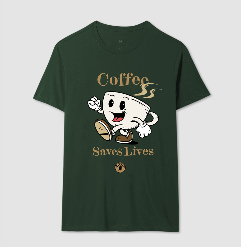 Camisa Café Coffee saves lives  - Imagem 12