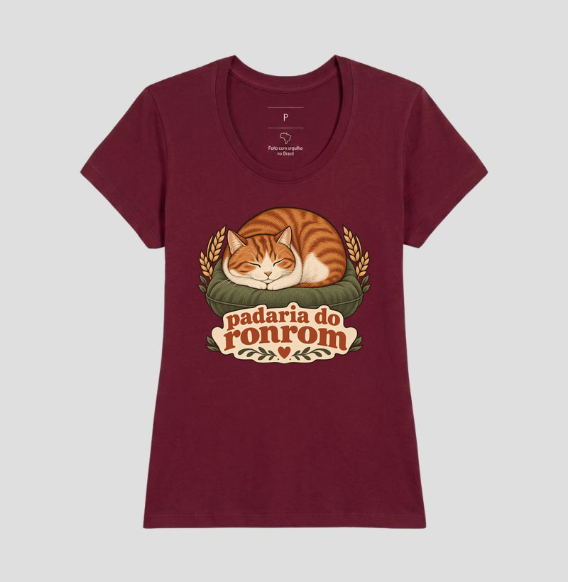 Camiseta Gato Pãozinho "padaria do ronrom" | Pelo & Pano - Imagem 19
