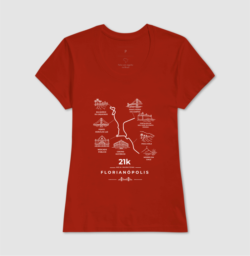 Camiseta Meia Maratona - 21K Por Florianópolis - Imagem 11