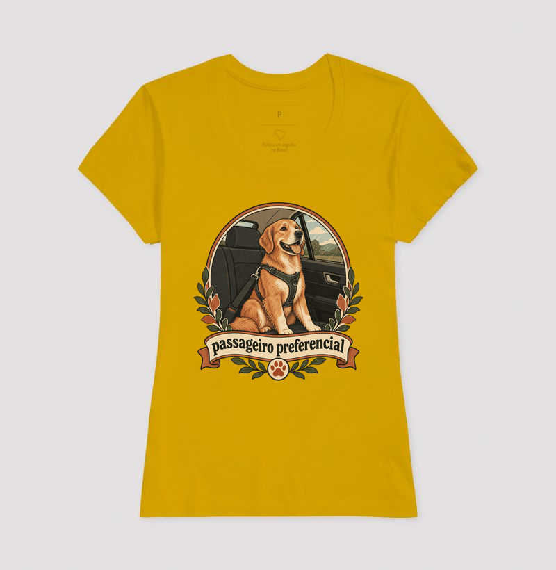 Camiseta Cachorro Carro "passageiro preferencial" | Pelo & Pano - Imagem 15