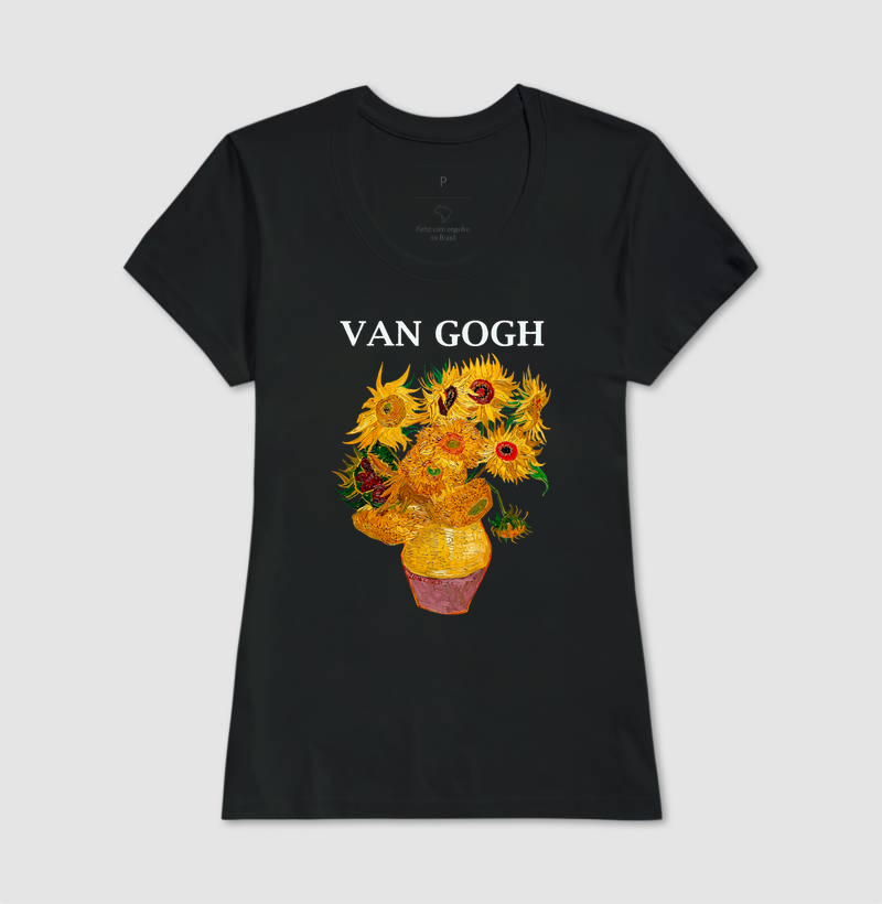 Camiseta Girassóis Van Gogh - Imagem 3