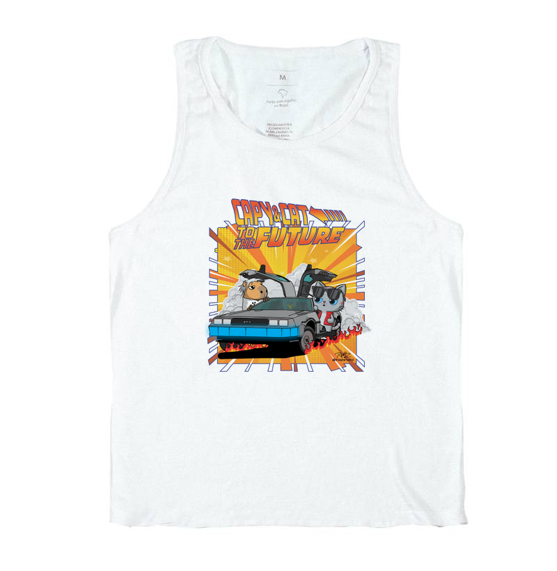 Camiseta Capy & Cat to the Future - Imagem 2