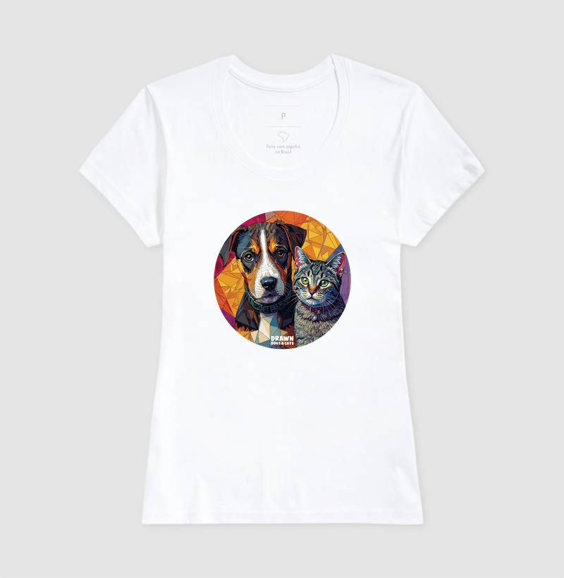 Cachorro e gato mosaico em círculo - Imagem 6