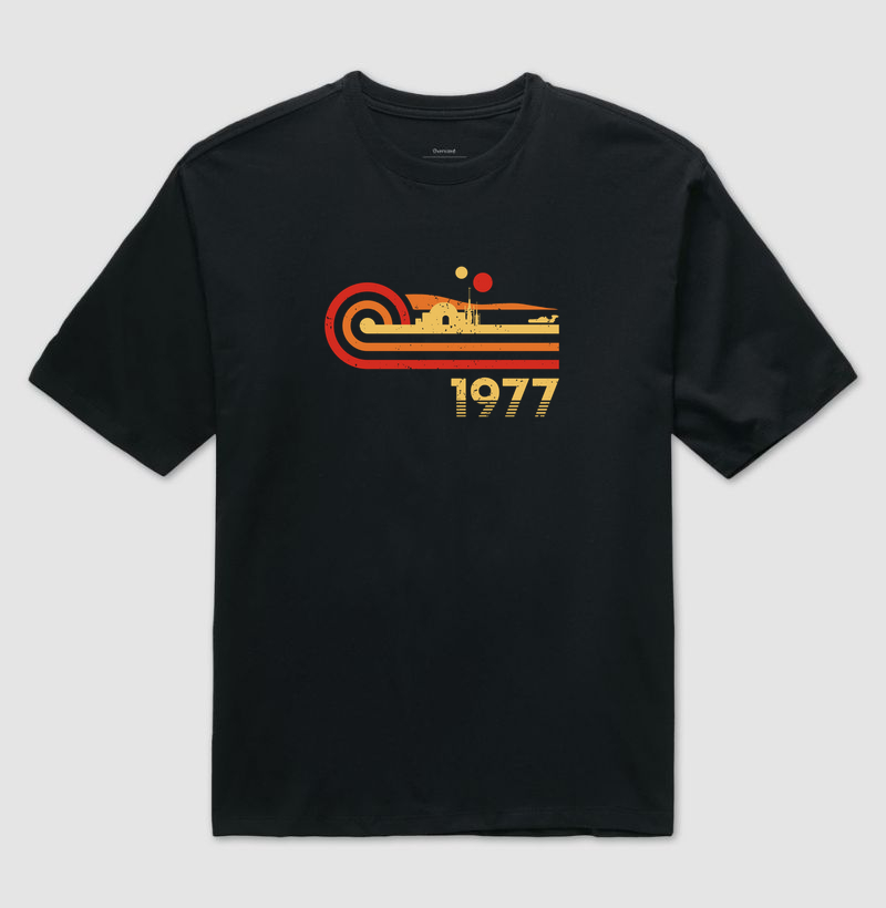 Camiseta  Retro Vintage Desert Planet 1977 - Imagem 2