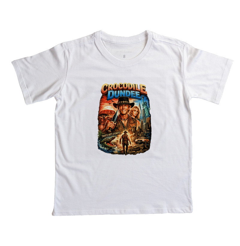 Camiseta Crocodilo Dundee Knife - Imagem 3