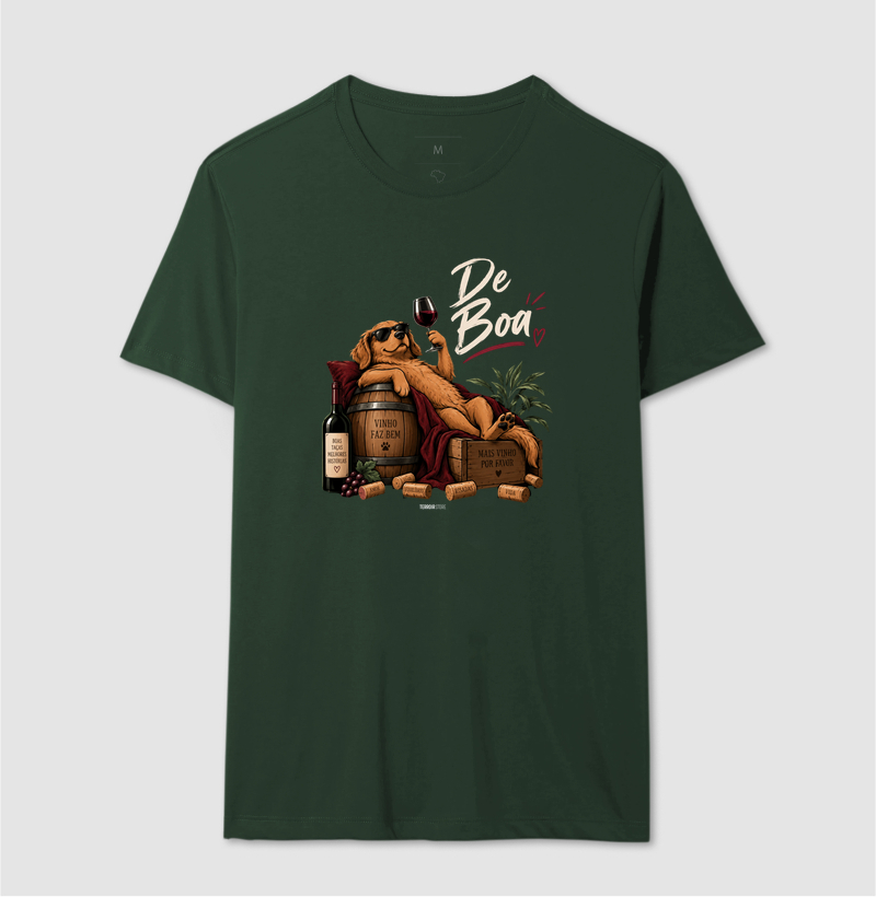 Camiseta “De Boa” Cachorro com Vinho – Lifestyle Relax - Imagem 10
