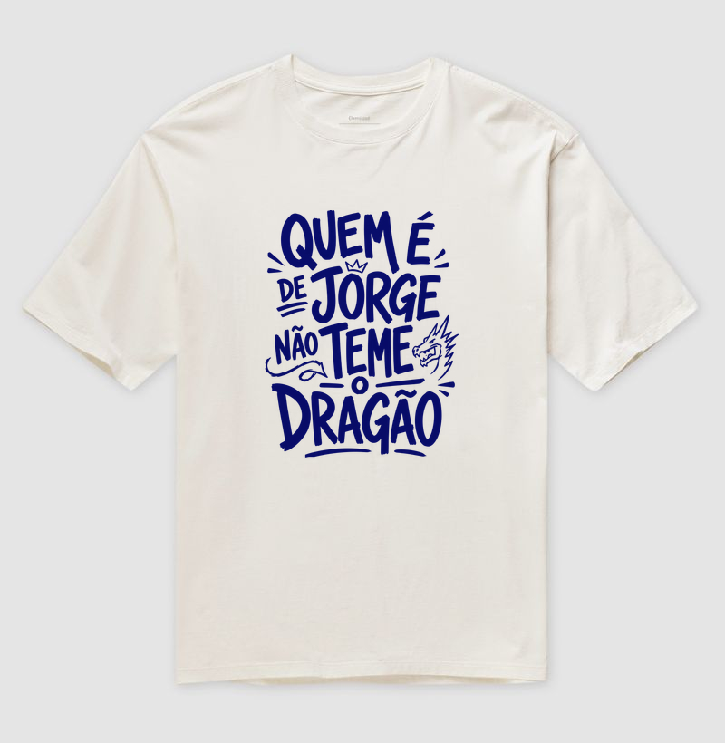 CAMISETA OVERSIZED QUEM É DE JORGE - Imagem 2