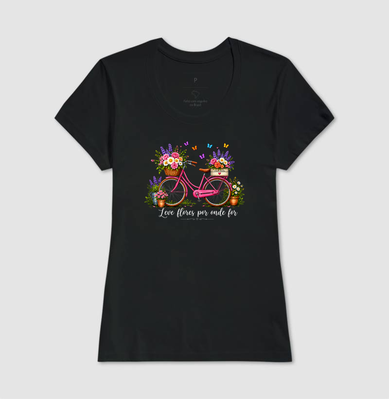 Camiseta Leve flores por onde for - Imagem 3