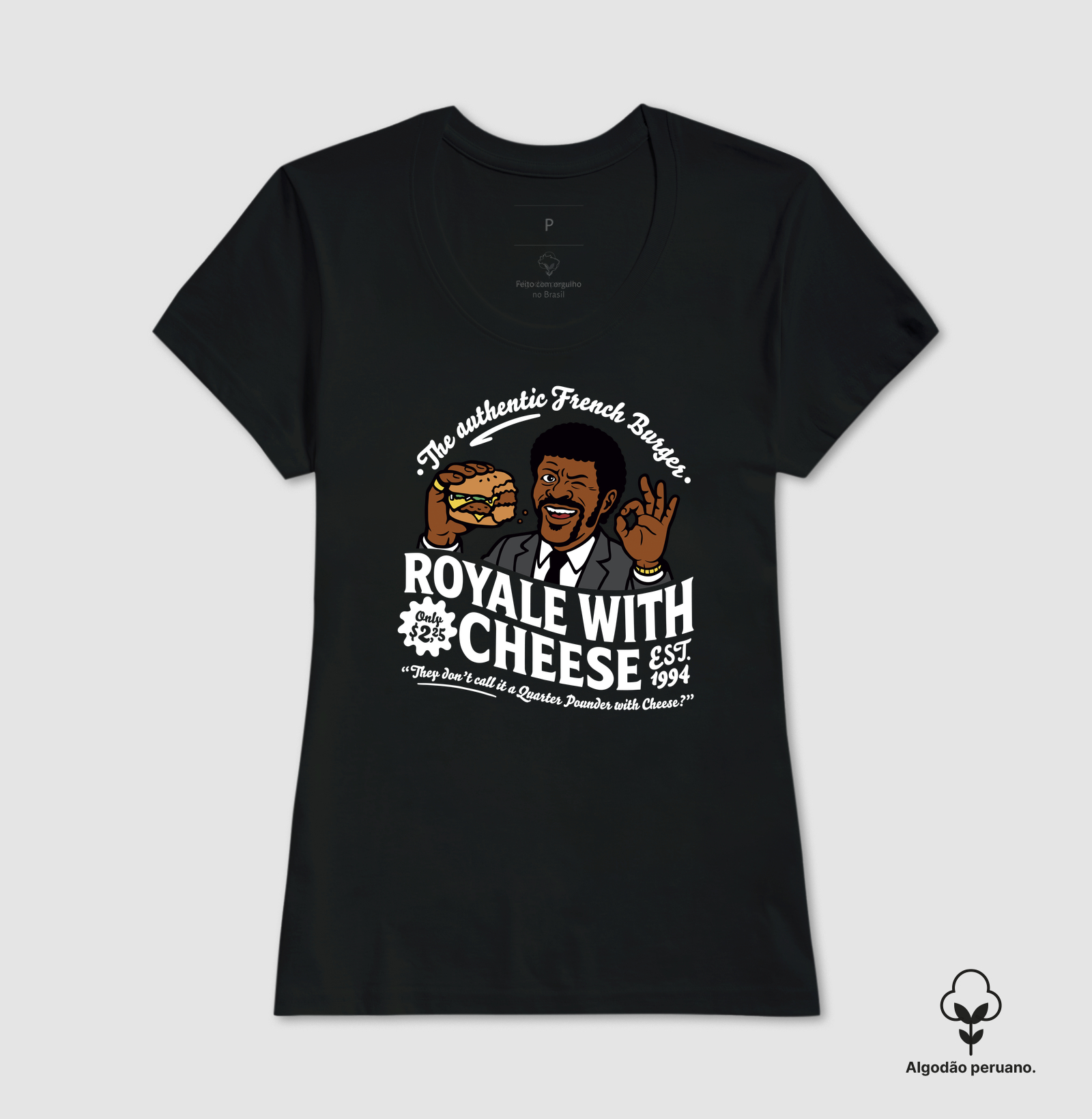 Camiseta Algodão Peruano Royale With Cheese - Imagem 3