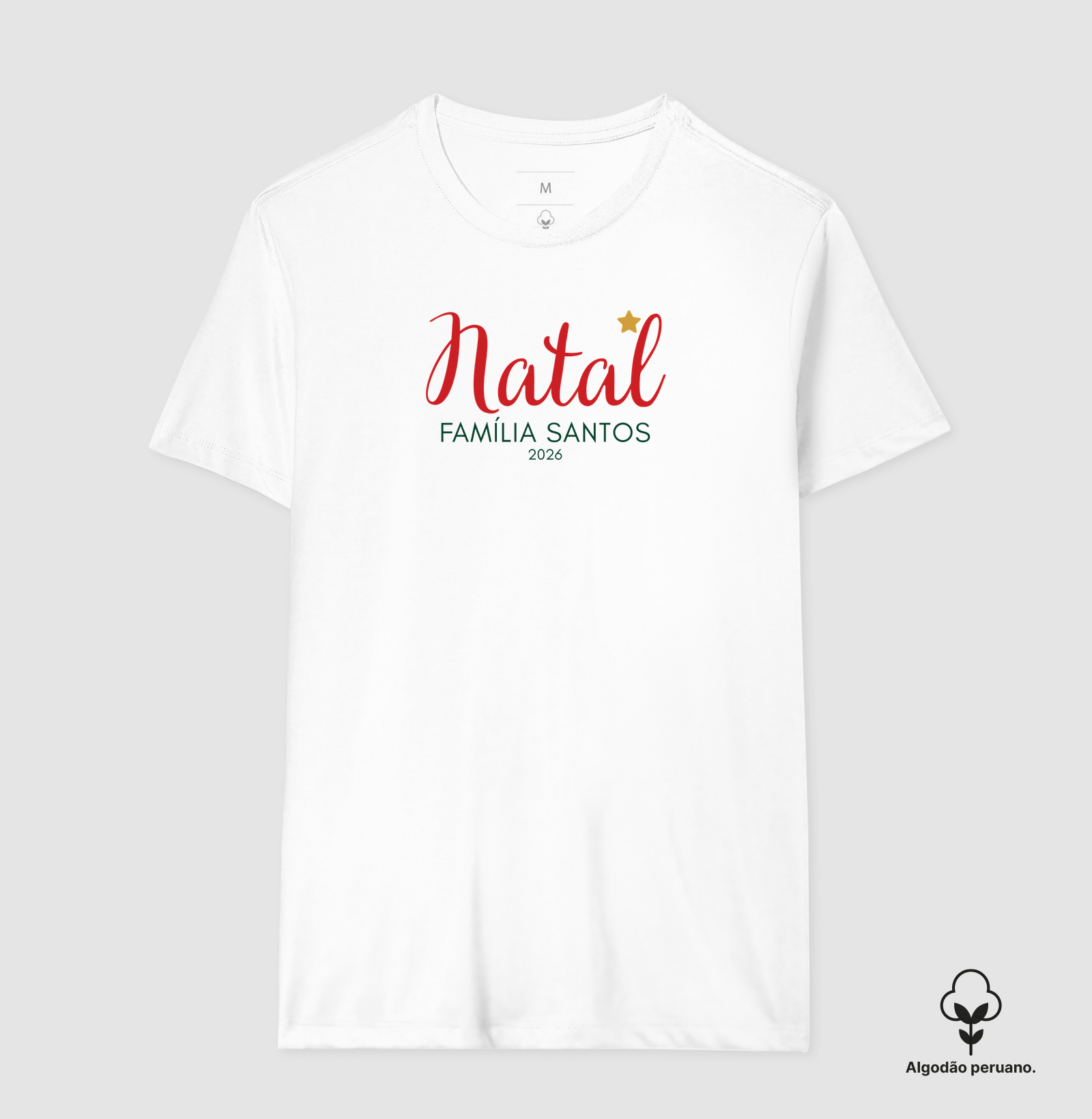 Natal - Família Santos - 2026 (algodão peruano) - Imagem 5