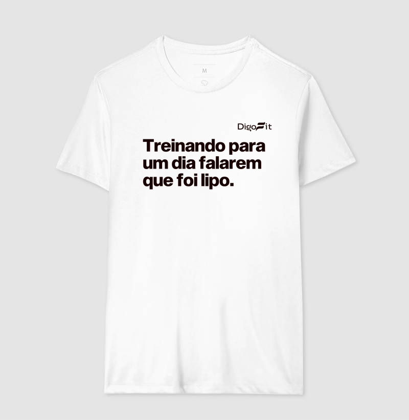 CAMISETA ACADEMIA TREINANDO PARA DIZEREM QUE FOI LIPO - Imagem 4