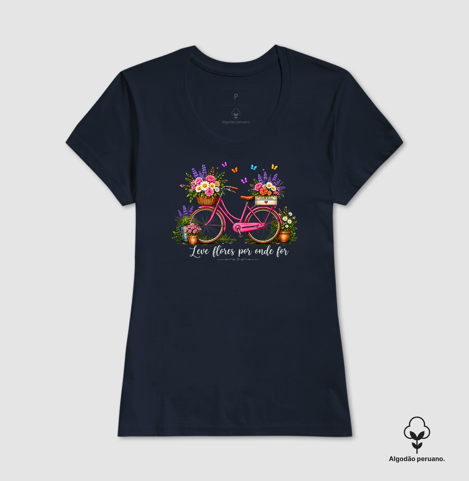 Camiseta Leve flores por onde for - Imagem 4