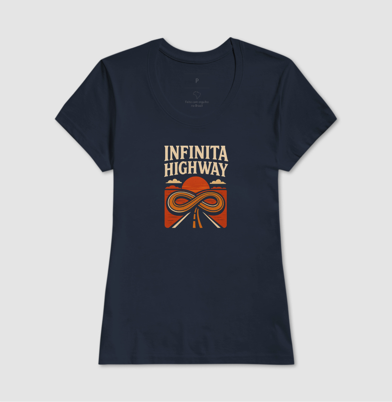 Camiseta Infinita Highway.  Coleção Música. Masculina e Feminina. Algodão Premium..  - Imagem 6