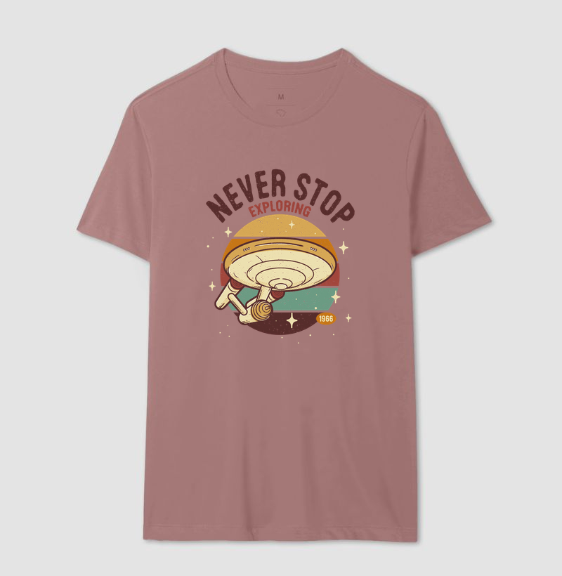 Camiseta Never Stop Exploring - Imagem 6