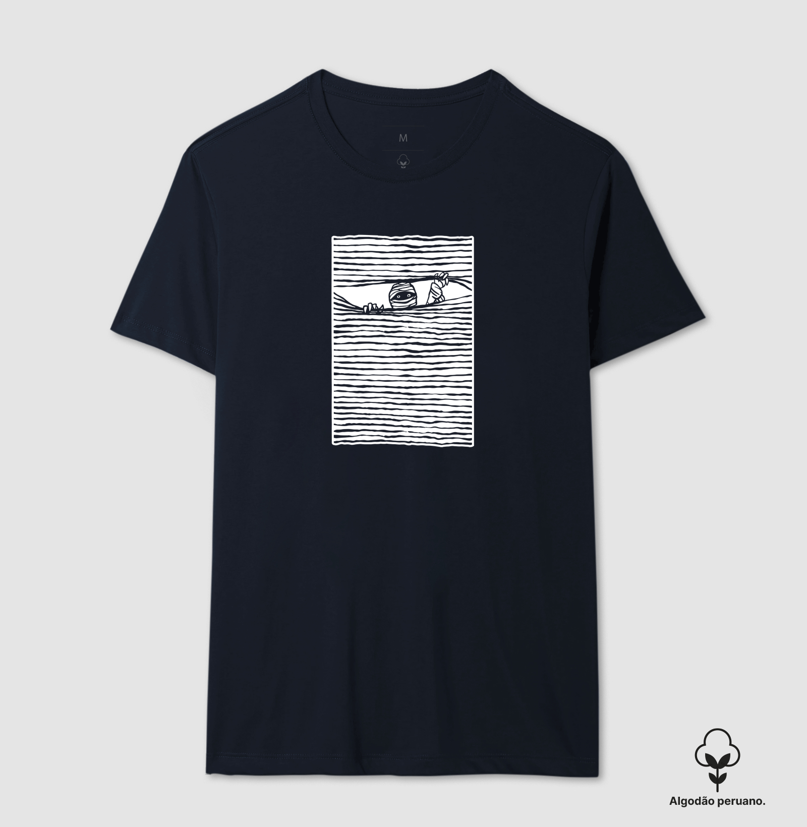 Camiseta Algodão Peruano Algo na Escuridão - Imagem 7