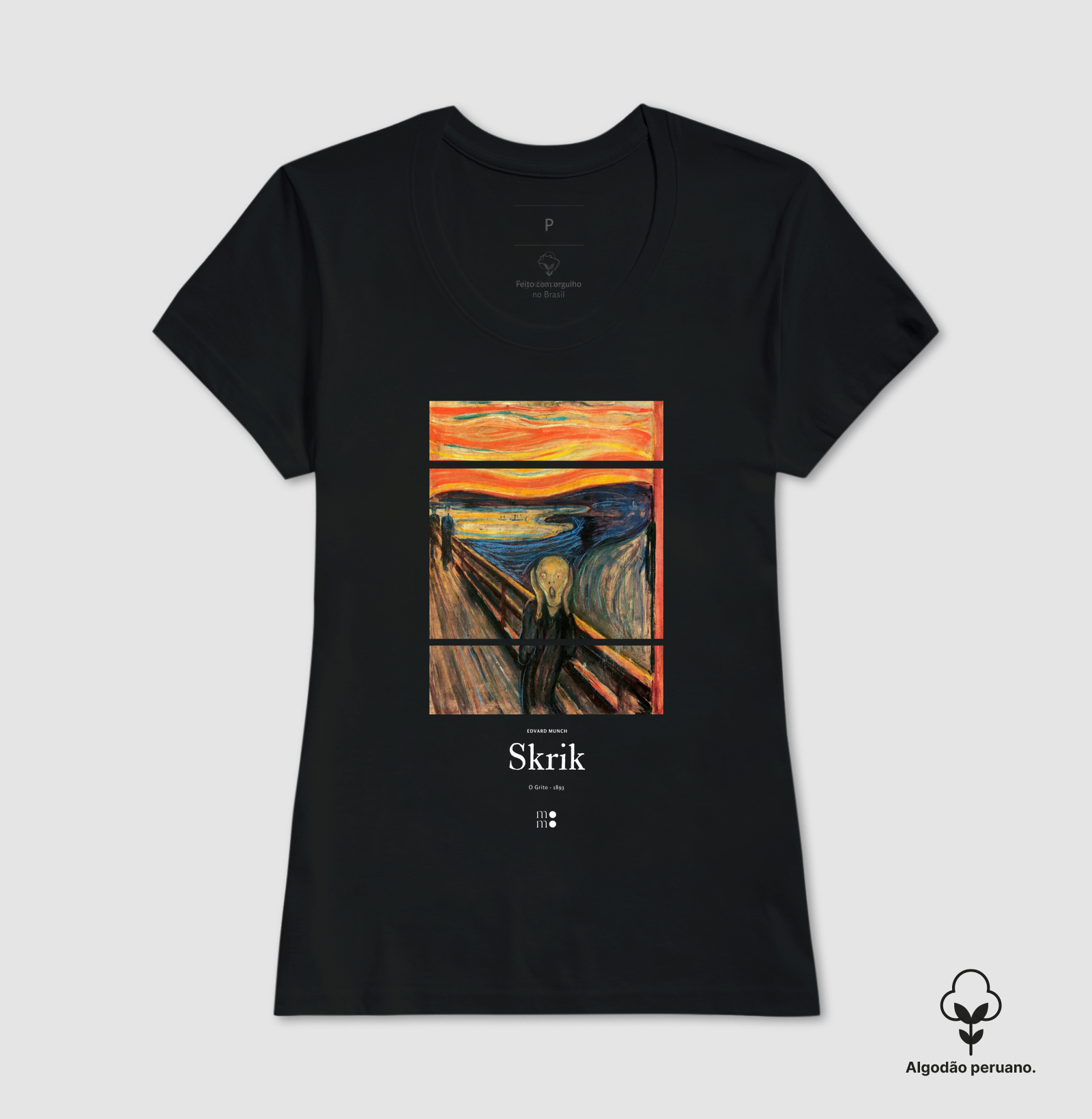 O Grito Edvard Munch Algodão Peruano - Imagem 2