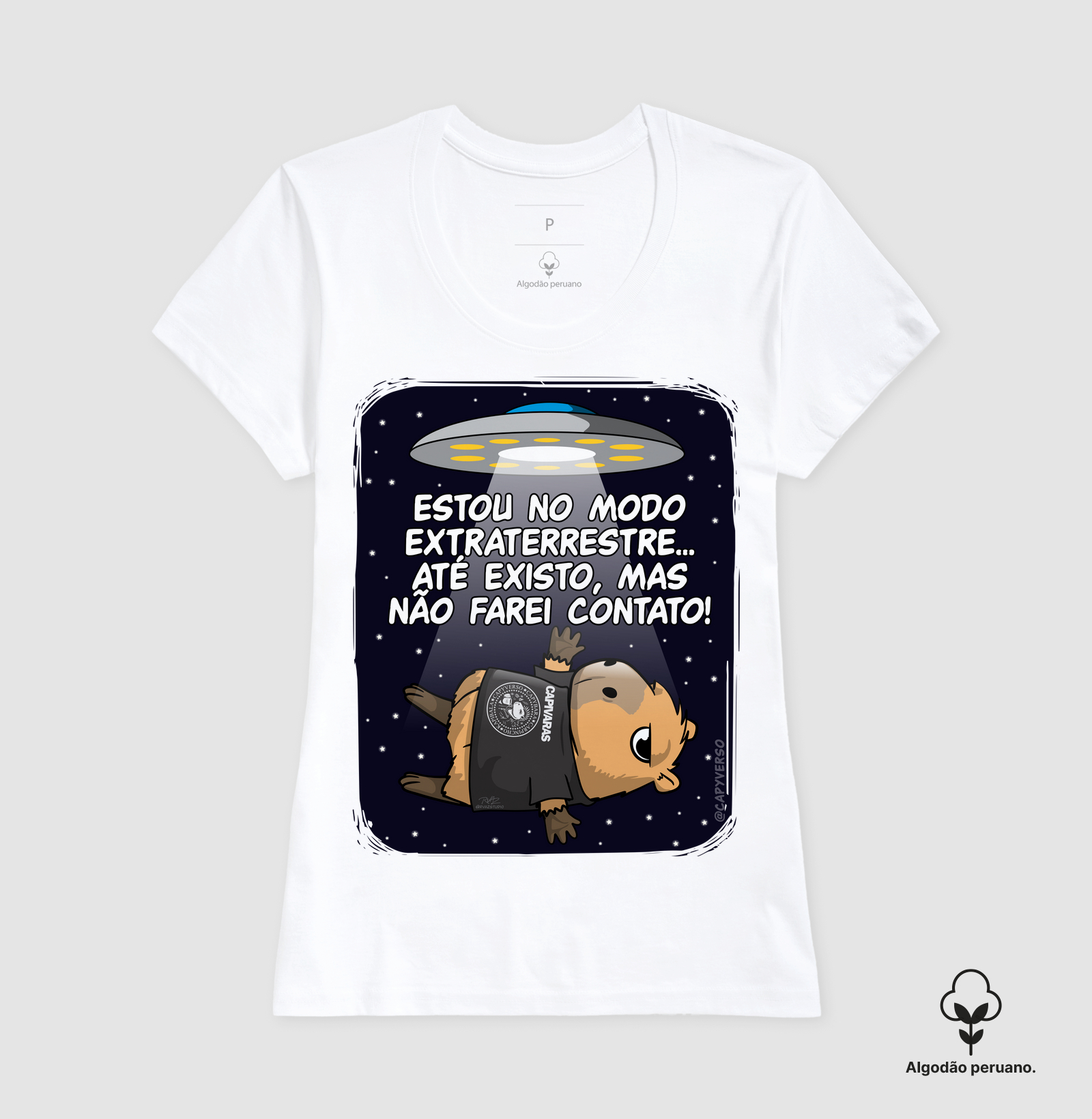 Camiseta Capivara Extraterrestre - Imagem 4