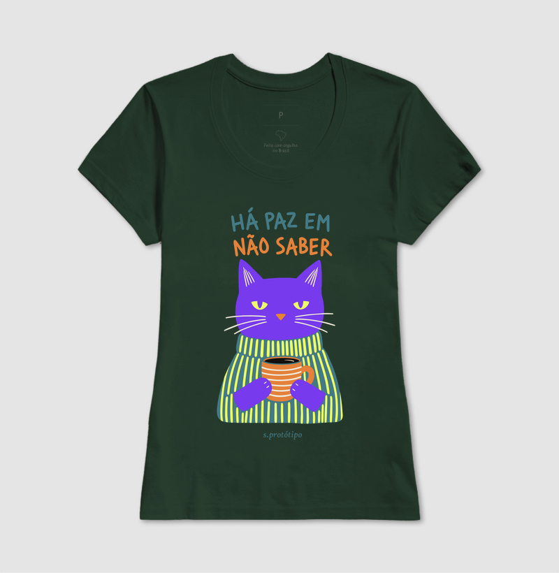 Camiseta Há Paz em Não Saber - Imagem 11