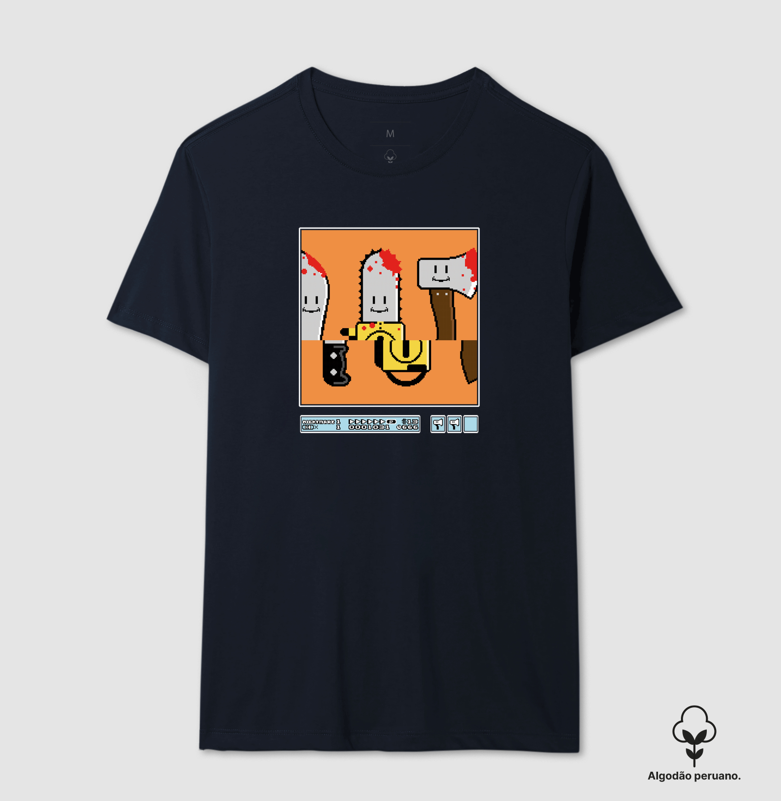 Camiseta Algodão Peruano Roleta Sangrenta - Imagem 7