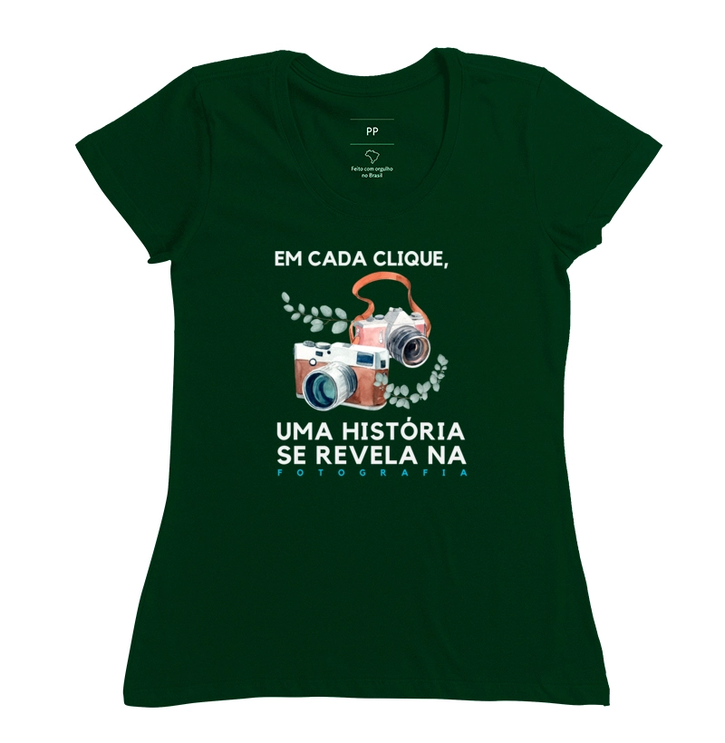 Camiseta feminina em cada clique - Imagem 7