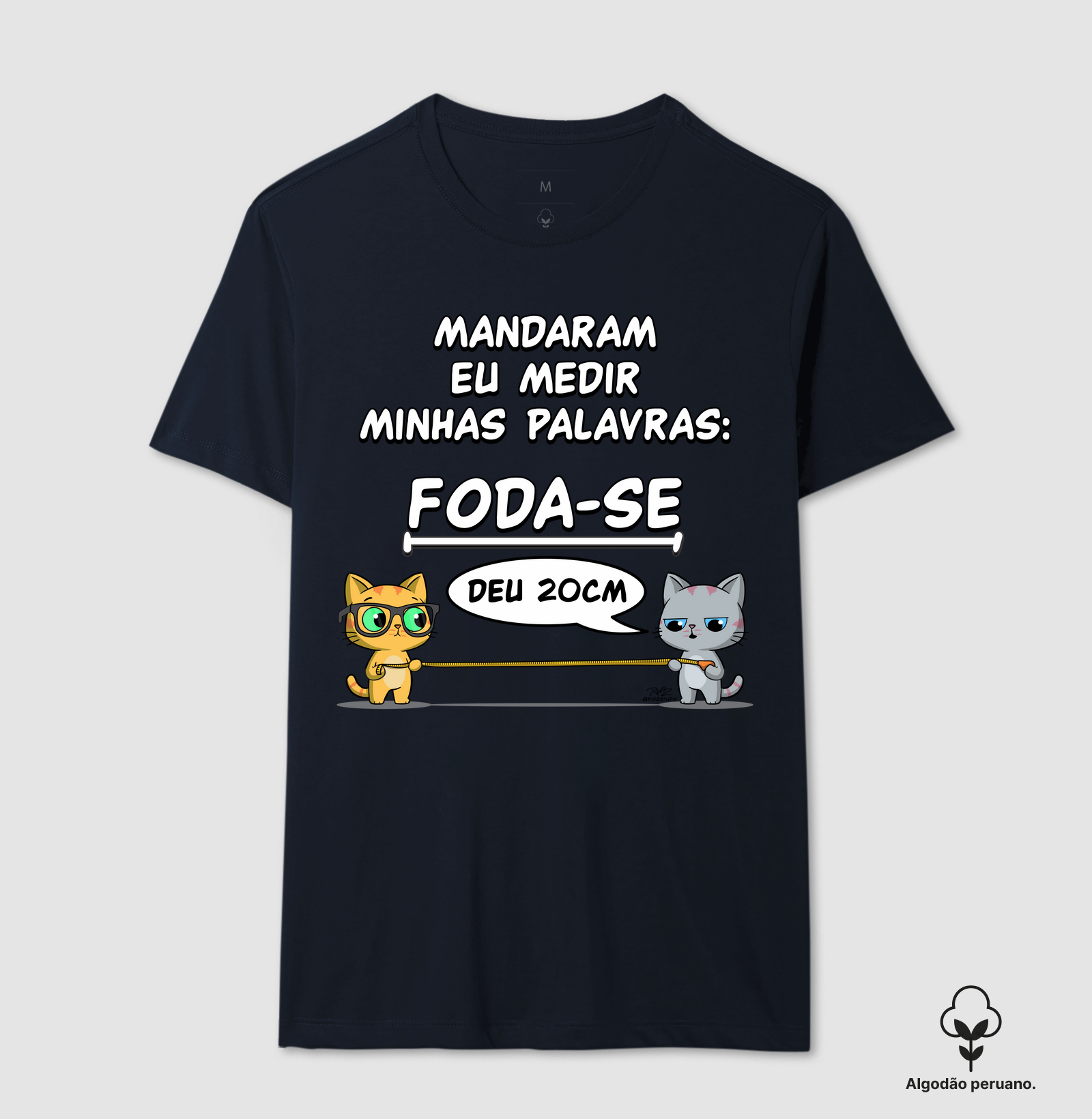 Camiseta Gato Sincero Medir Palavras - Imagem 3