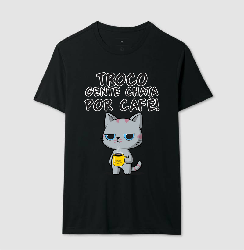 Camiseta Gato Sincero Café - Imagem 2