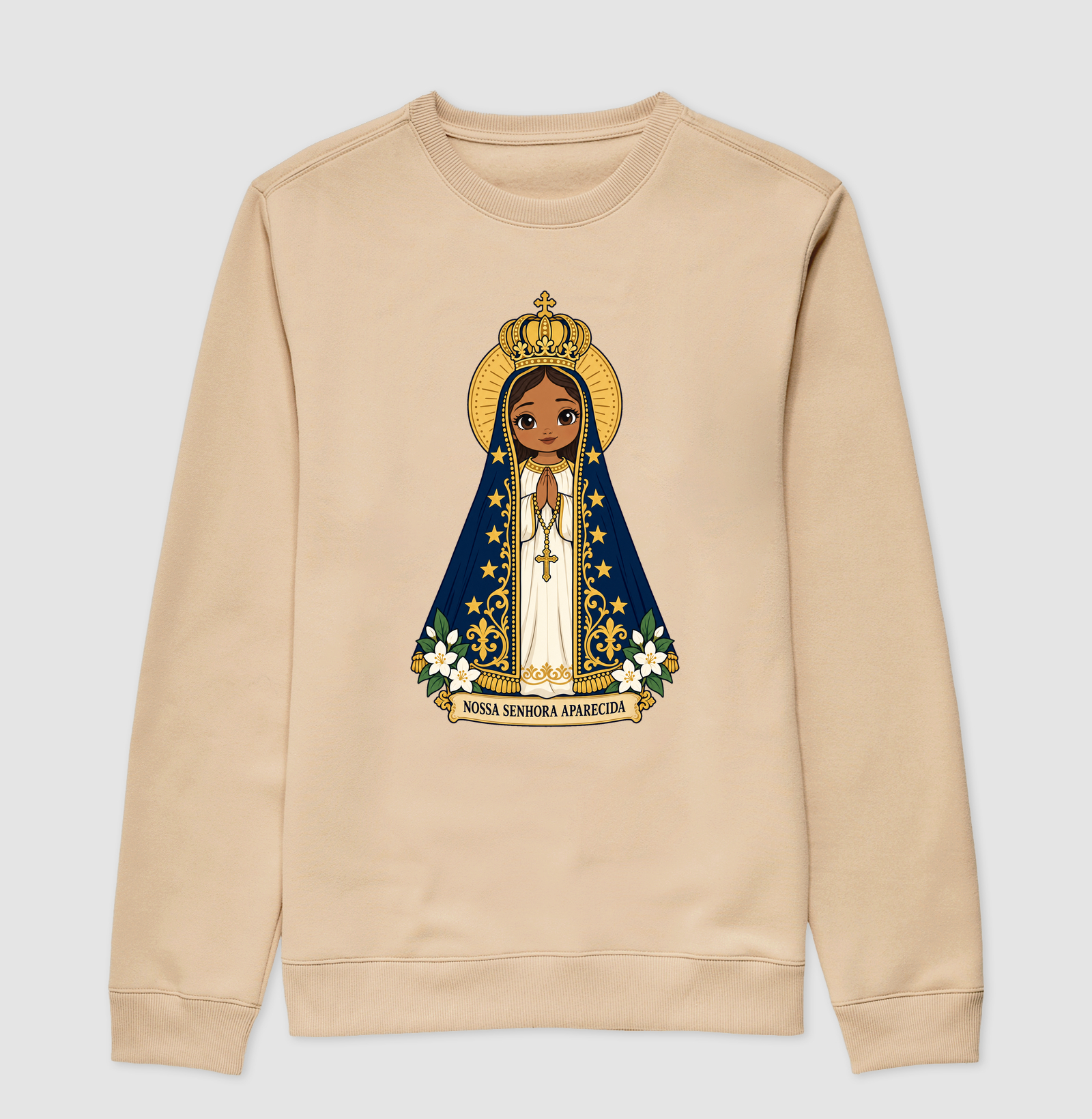 Nossa Senhora Aparecida estilo chibi - Imagem 3