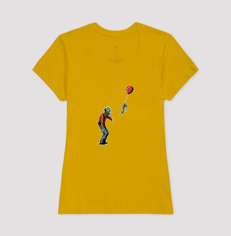 Camiseta Balão de Coração Zumbi - Imagem 15