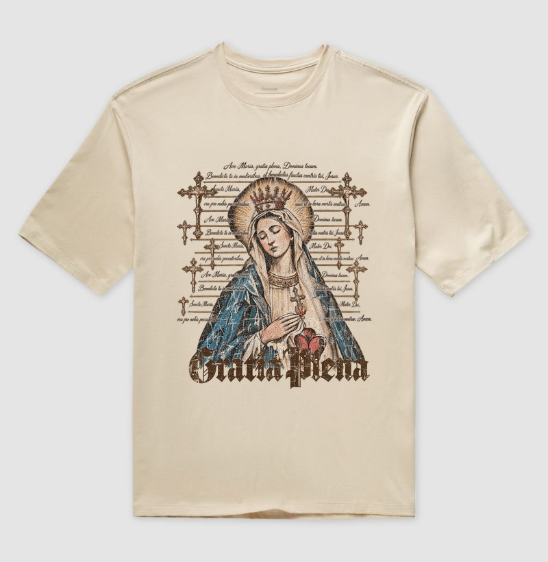 Tshirt Oversized Gratia Plena - Imagem 3