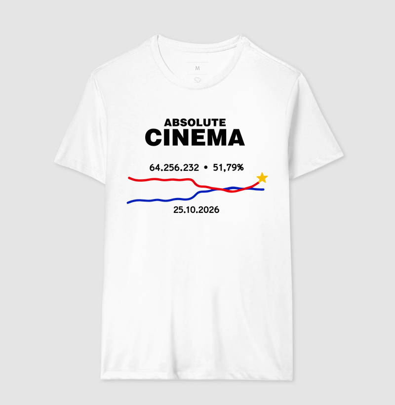 Camiseta ABSOLUTE CINEMA da virada (coleção cinema nacional é ato político) - Imagem 6