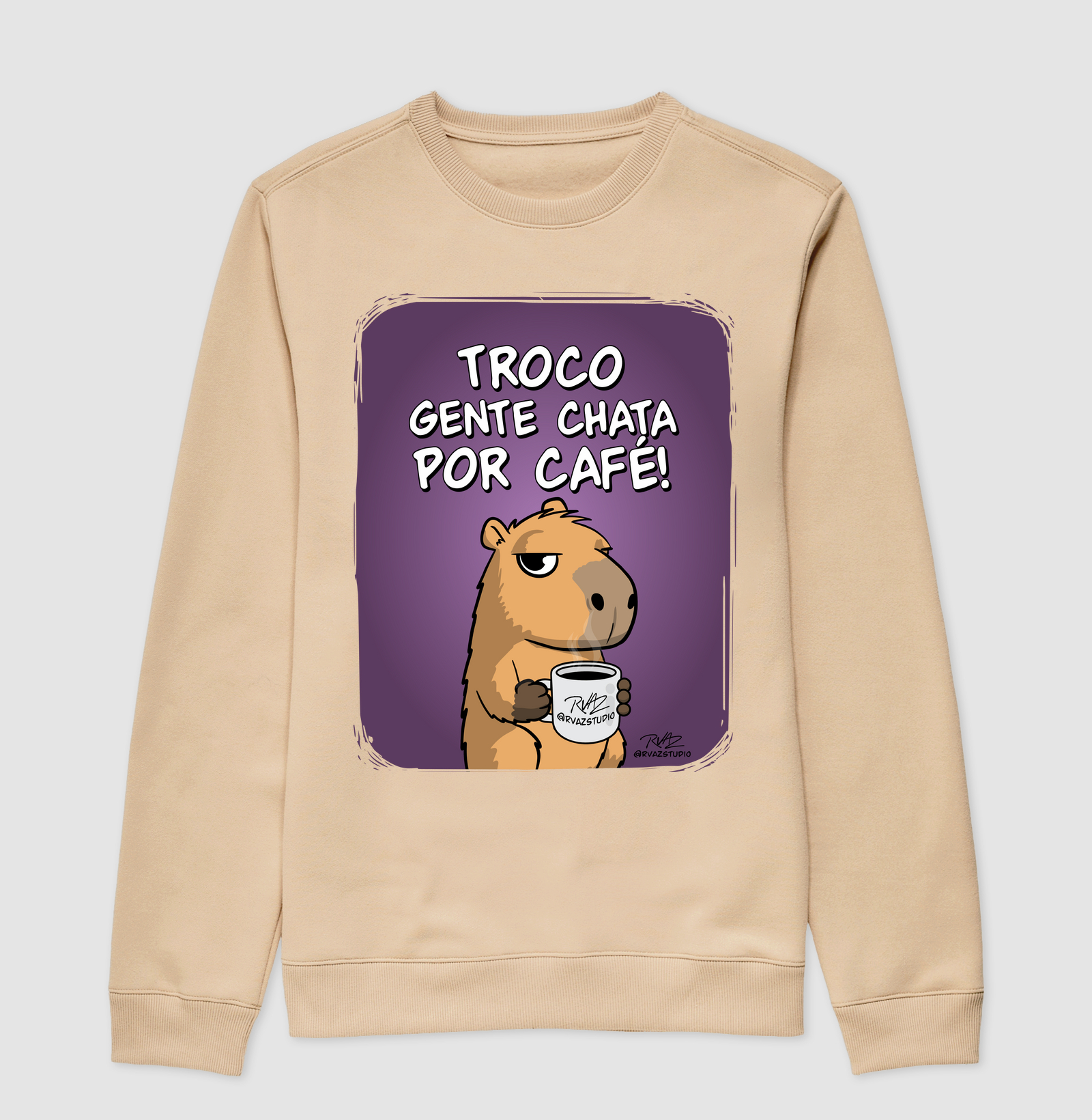 Camiseta Capivara Troco por Café - Imagem 3
